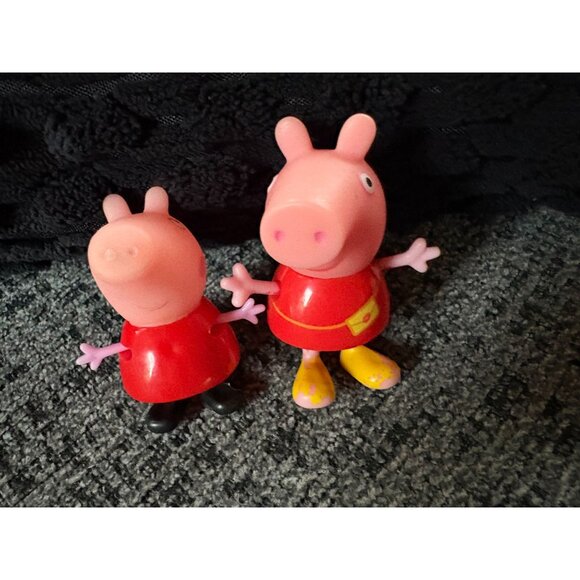 Peppa Pig Family & Friends 6-Piece Figurine Set 2"-3" Plastic Toys Vibrant Color - Picture 4 of 7